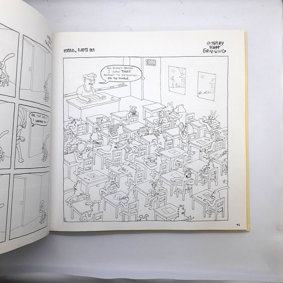 THE BIG BOOK OF HELL Hardcover 1st ed. Matt Groening SIMPSONS Cartoons VGUC 1990 - Picture 6 of 12